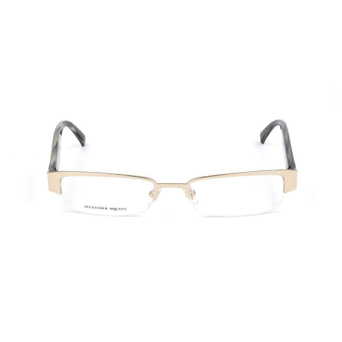 Unisex' Spectacle frame Alexander McQueen AMQ-4159-R2E Golden Ø 51 mm