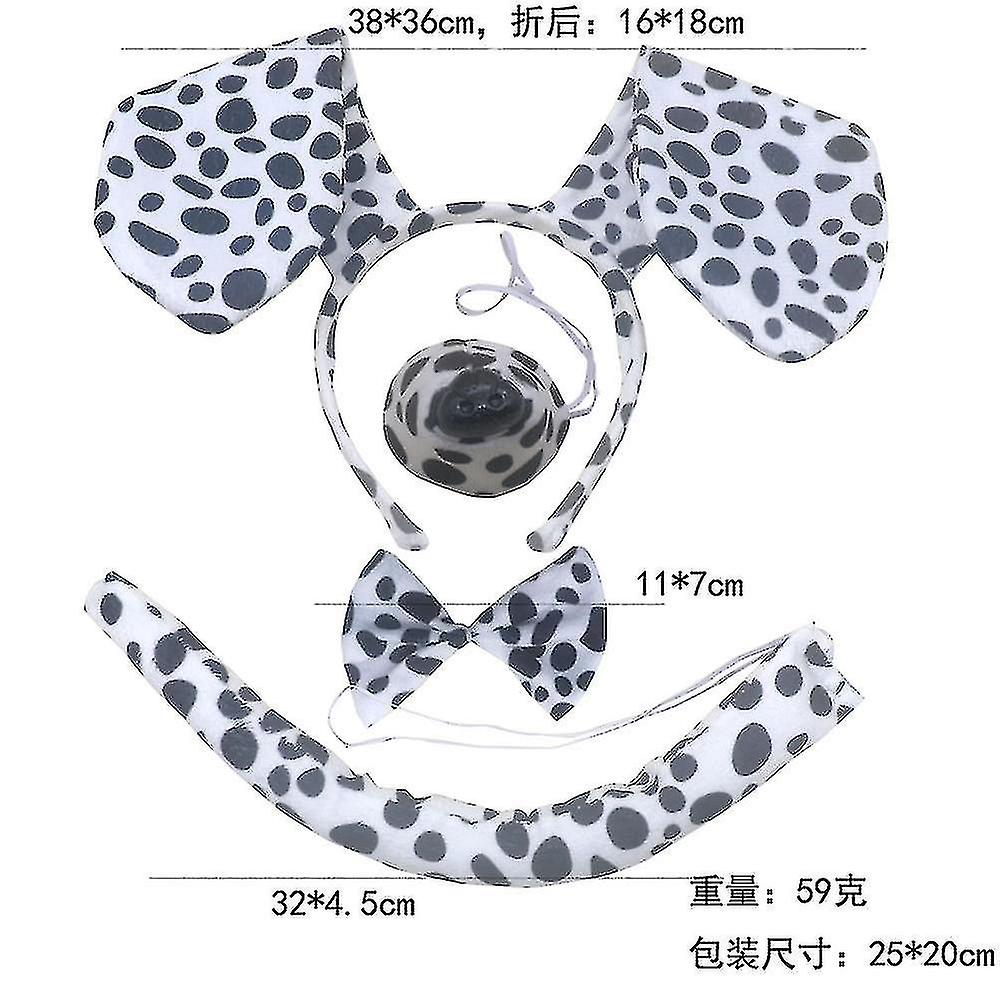 Teckel Chien Oreilles Bandeau Nœud Papillon Queue Jupe Gants Animal Déguisement