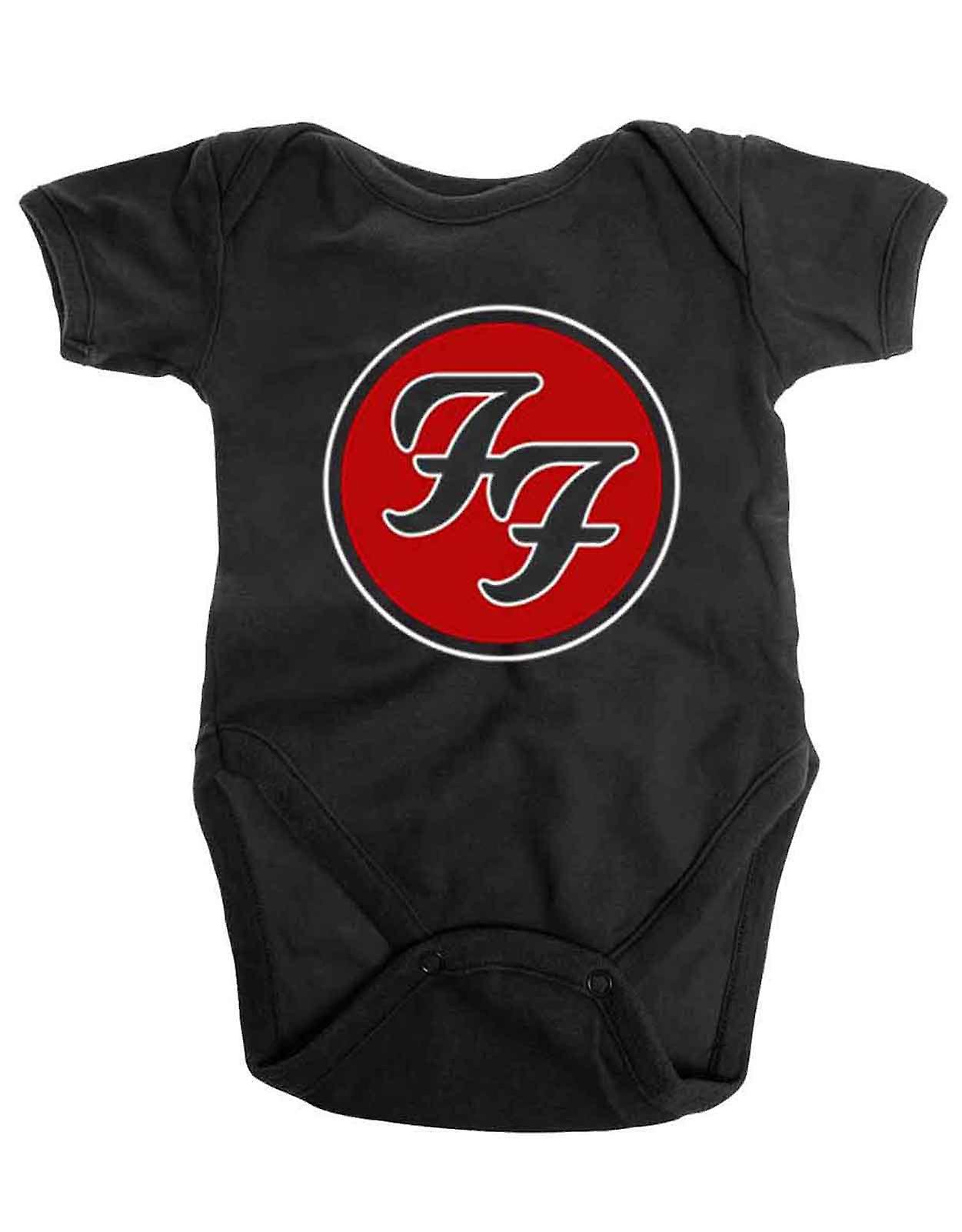 Foo Fighters FF Band Logo Baby Grow