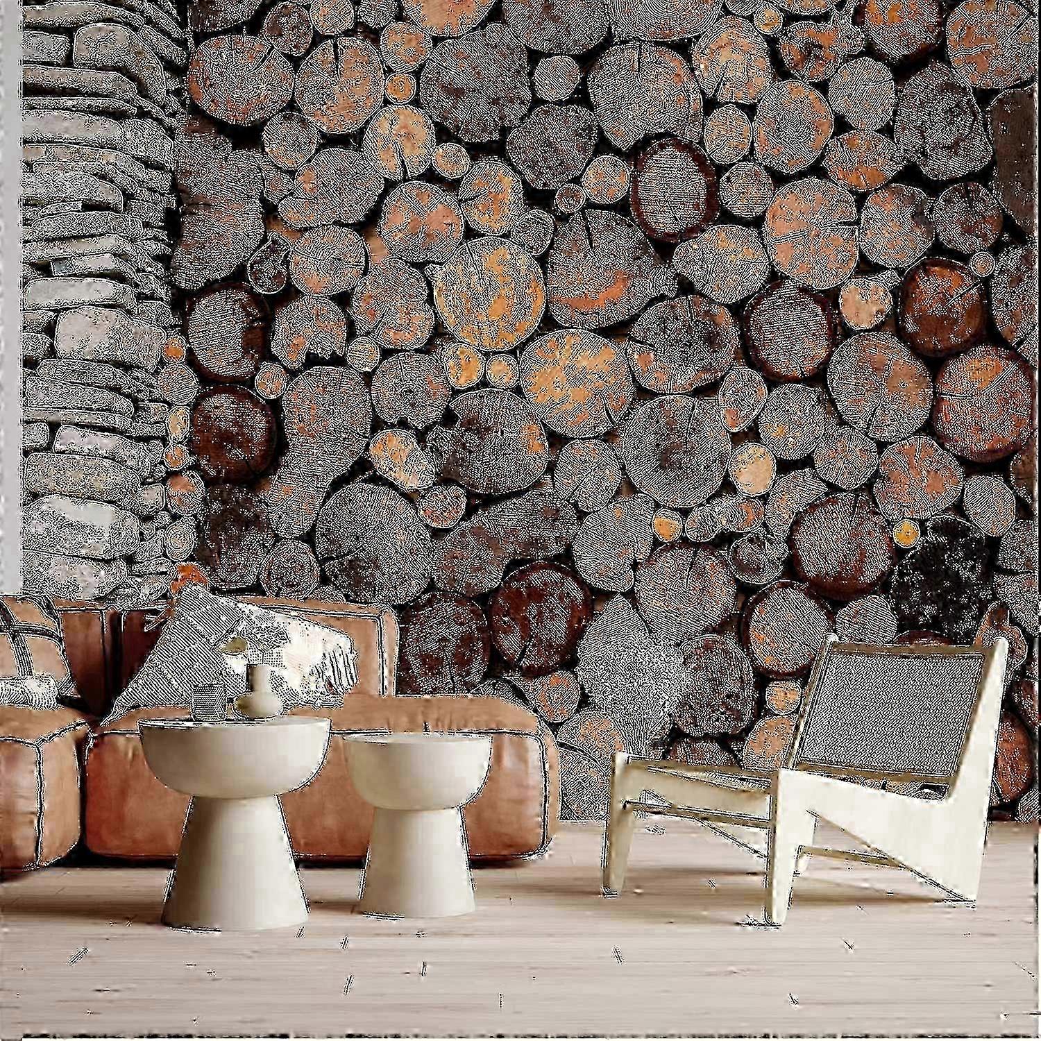 Selvklæbende vægmaleri - træport