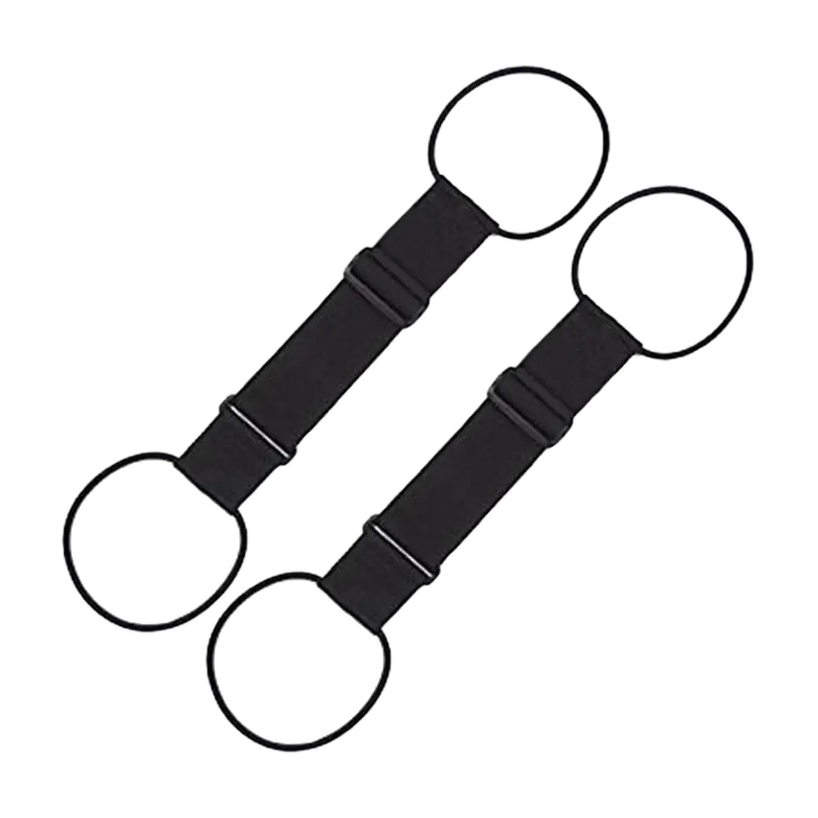 2x Resväskebälten Bärbar Resutrustning för Handbagageväska Fästningslinor