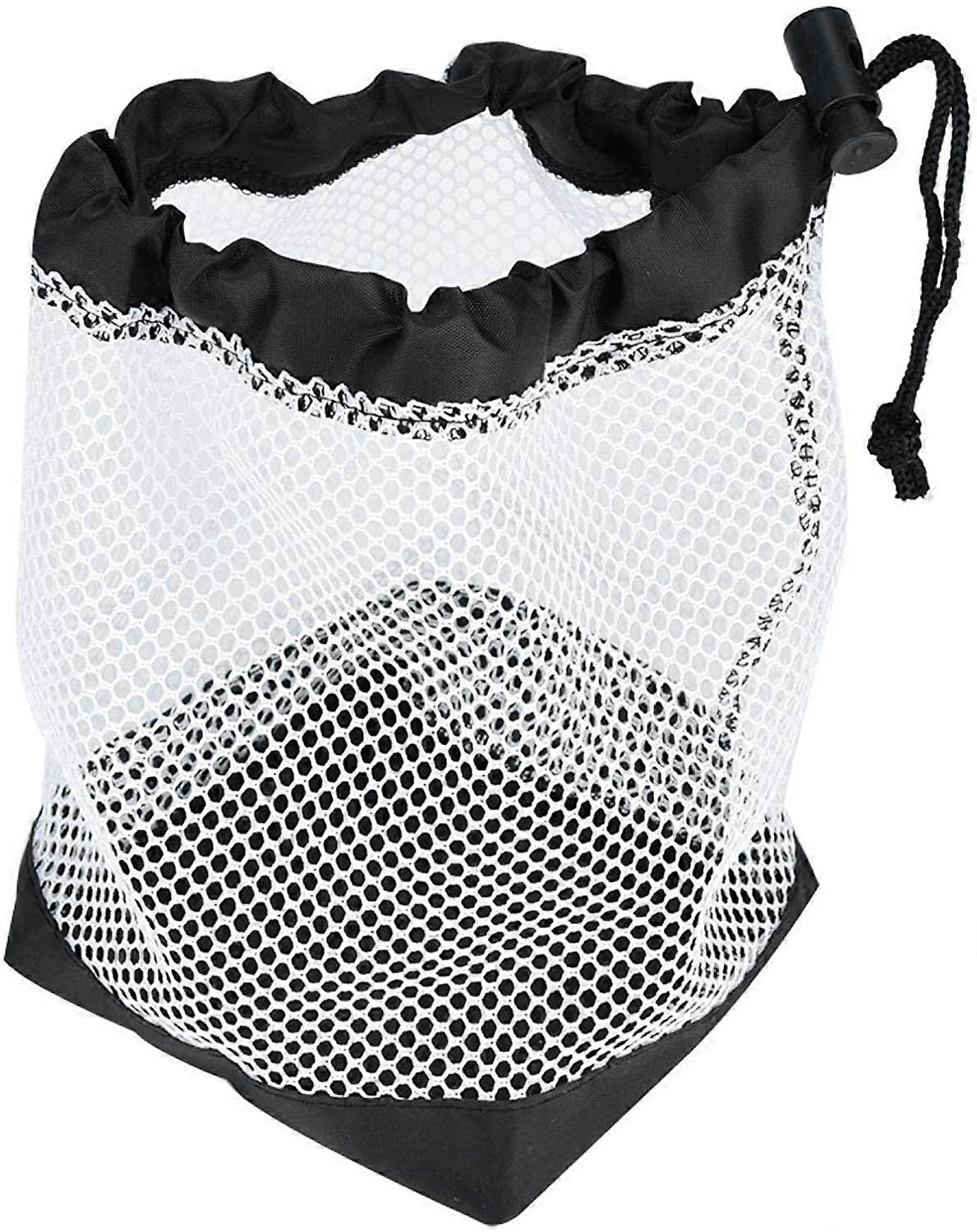 Golf Ball Bag, Golf Balls Holder Net Bag Nylon Mesh Stuff Sack with Sliding Drawstring Cord Lock Closure