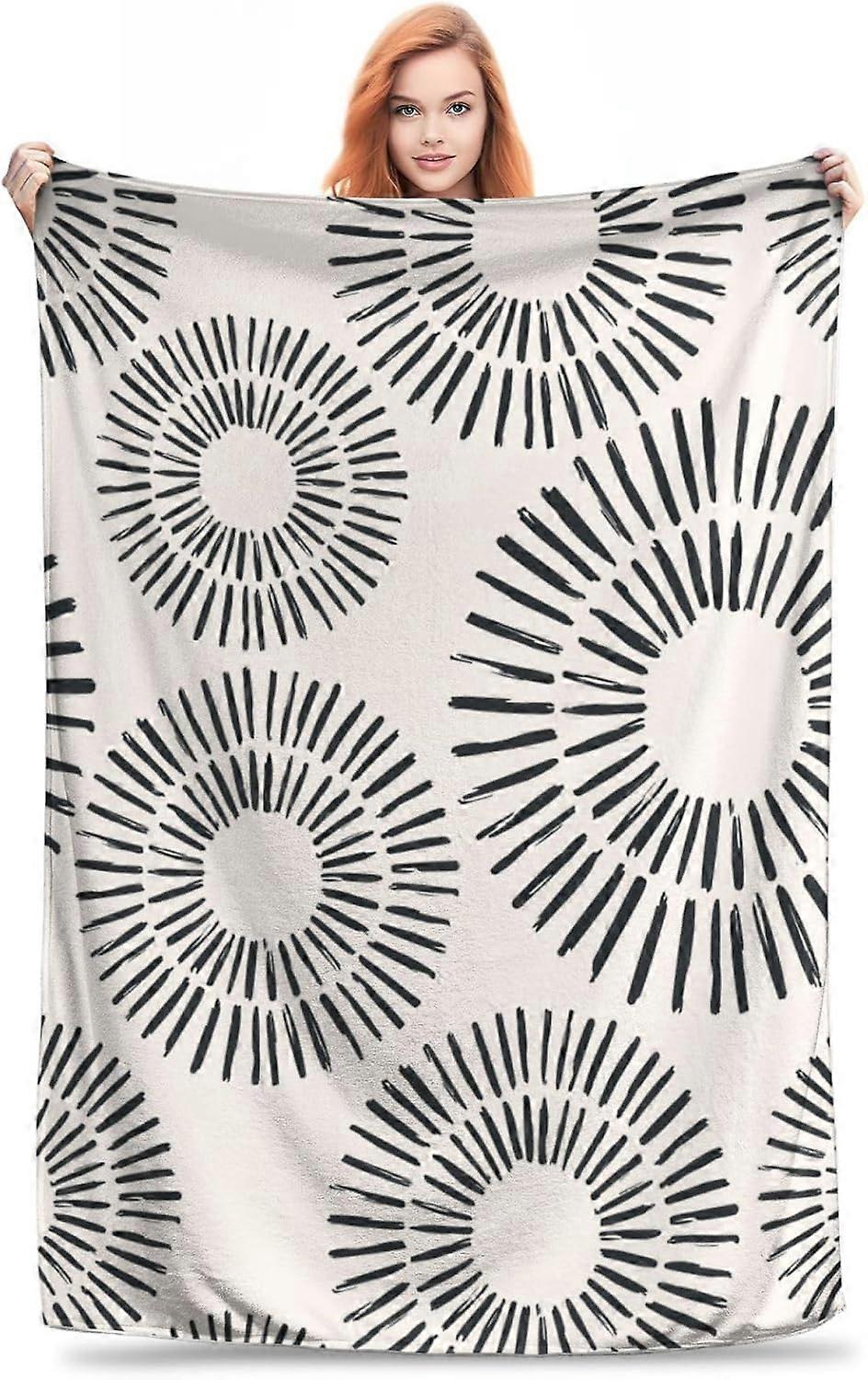 Boho Throw Blanket Soft, Cozy, Plush, Lightweight Flannel, Warm & Comfy for Couch, Bed, Travel - Anti-Pilling, Perfect for Bedroom, Living Room, Outdo