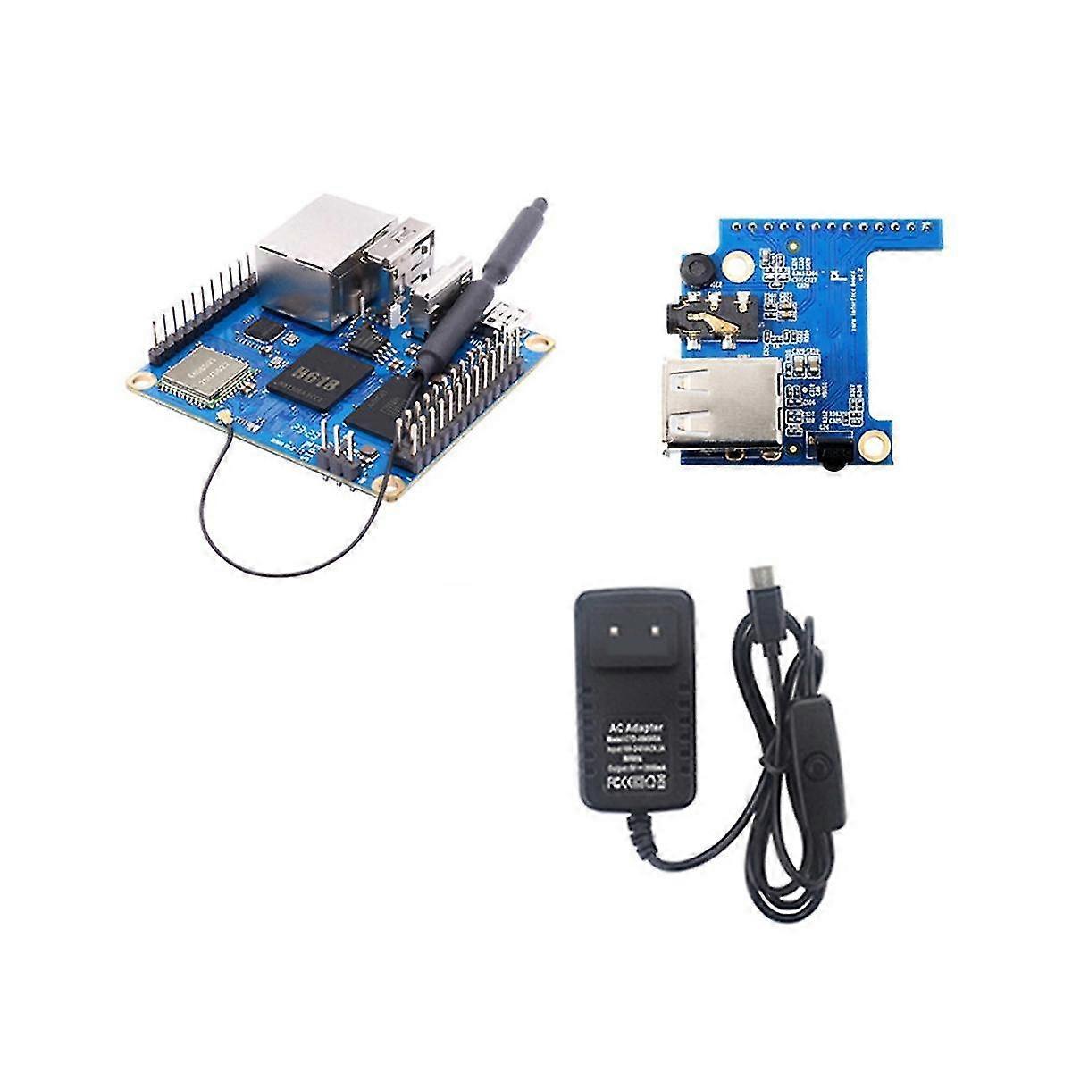 Til Zero3 Development Board 4GB pakke RAM H618 WiFi5+BT 5.0 Gigabit LAN til Android 12 Debian12 w