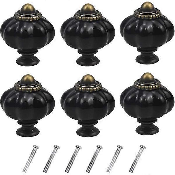 Vintage pumpkin cabinet knobs, antique drawer knobs Acrylic Handl