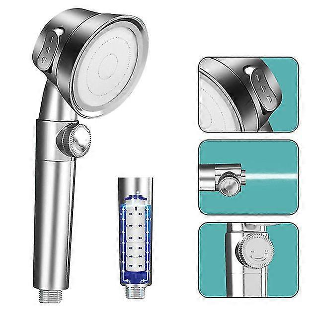 3 Modes Adjustable Water Saving ABS Handheld High Pressure Shower Head