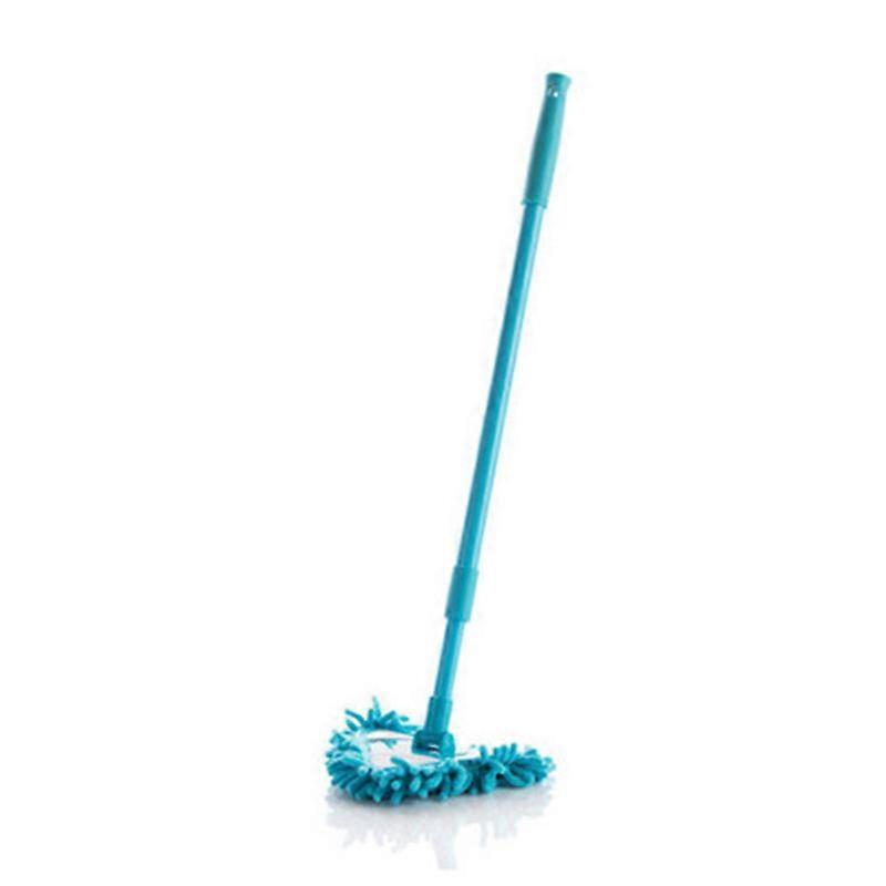 Household floor mop retractable dusting small mop (blue) 1 pieces