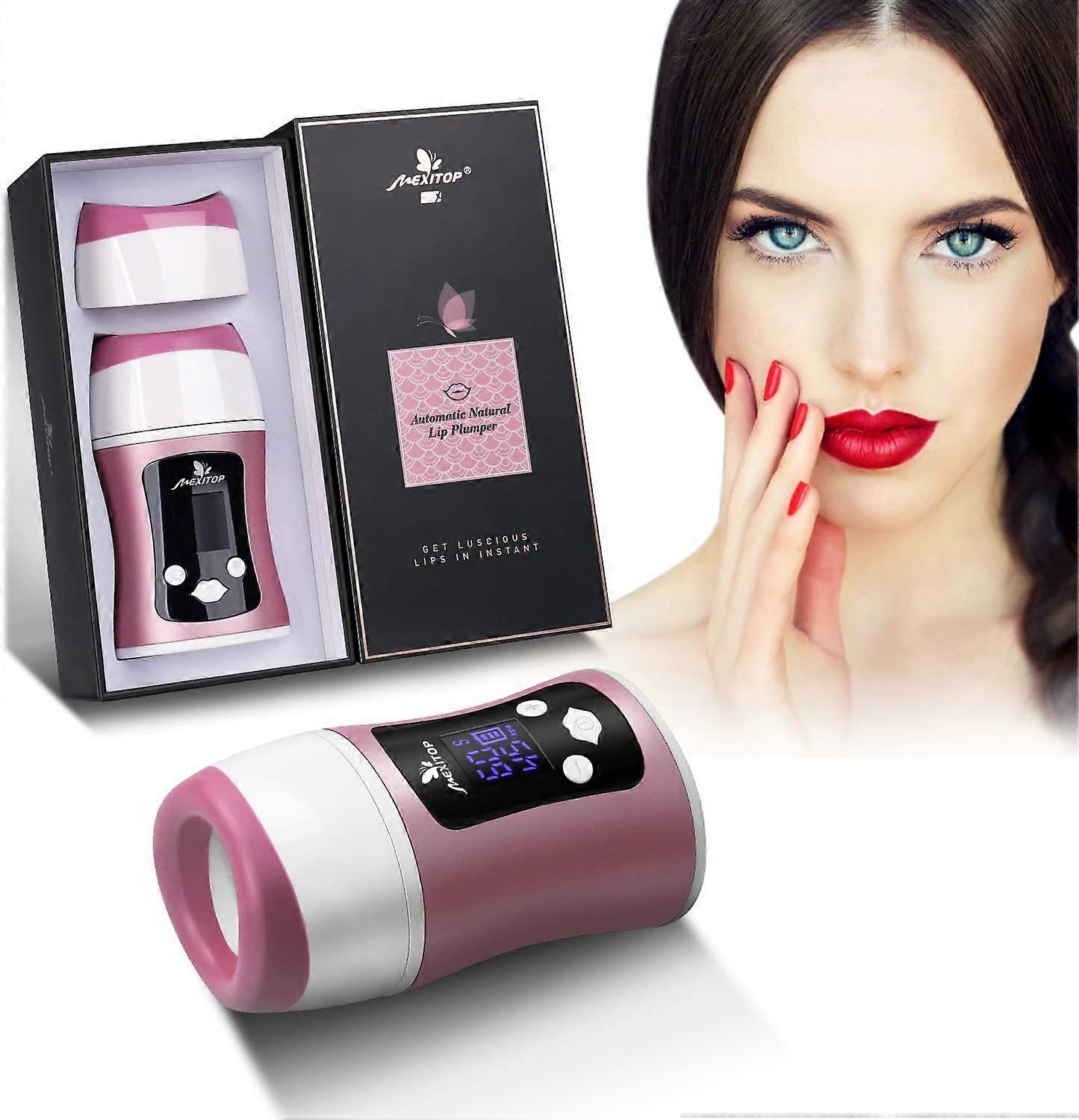 Upgraded Automatic Lip Plumper Device Smart Control Digital Display USB Charging for Lips Makeup