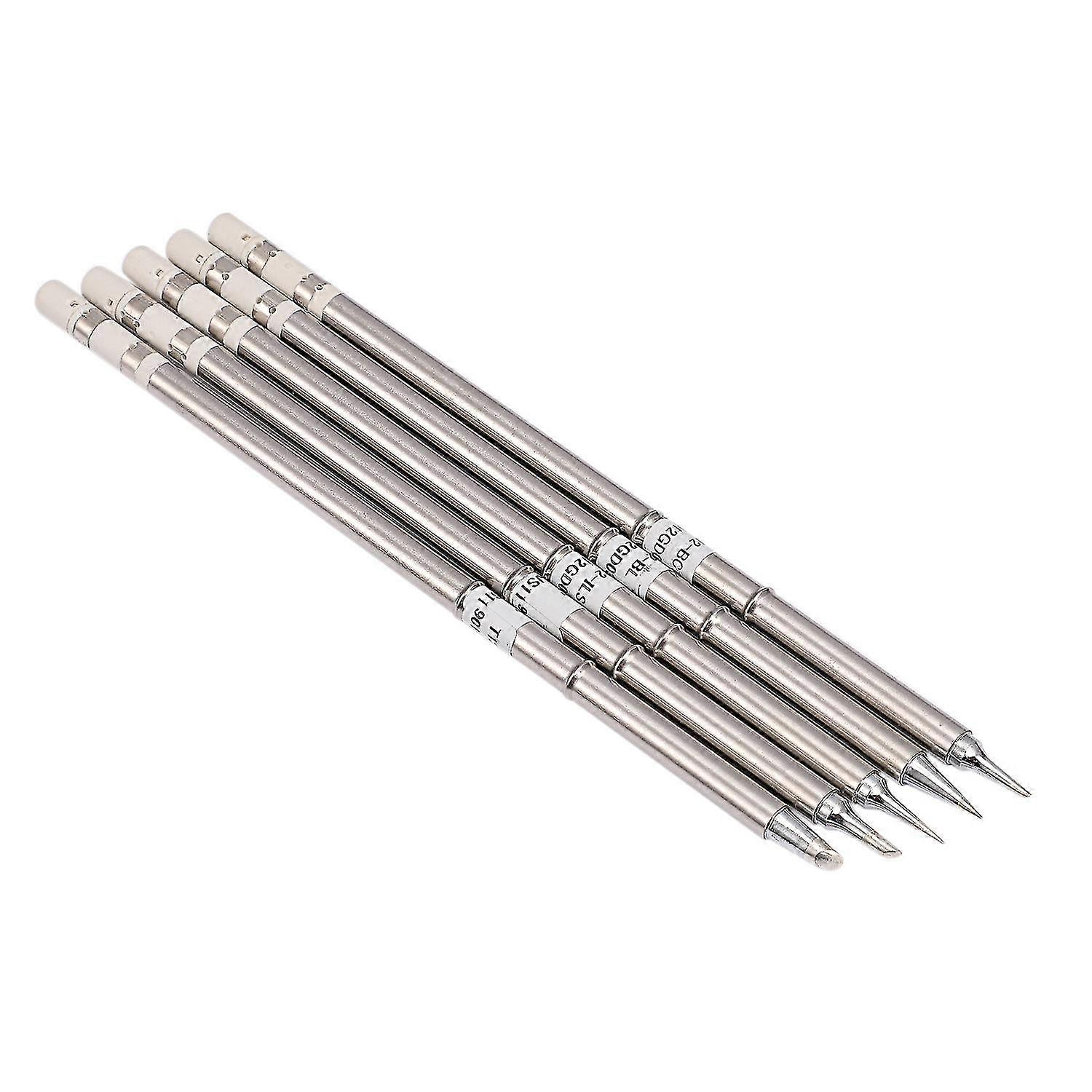 5Pcs/Lot Series Soldering Iron Tips for T12 Handle DIY Kits LED Vibration Switch Temperature Contro