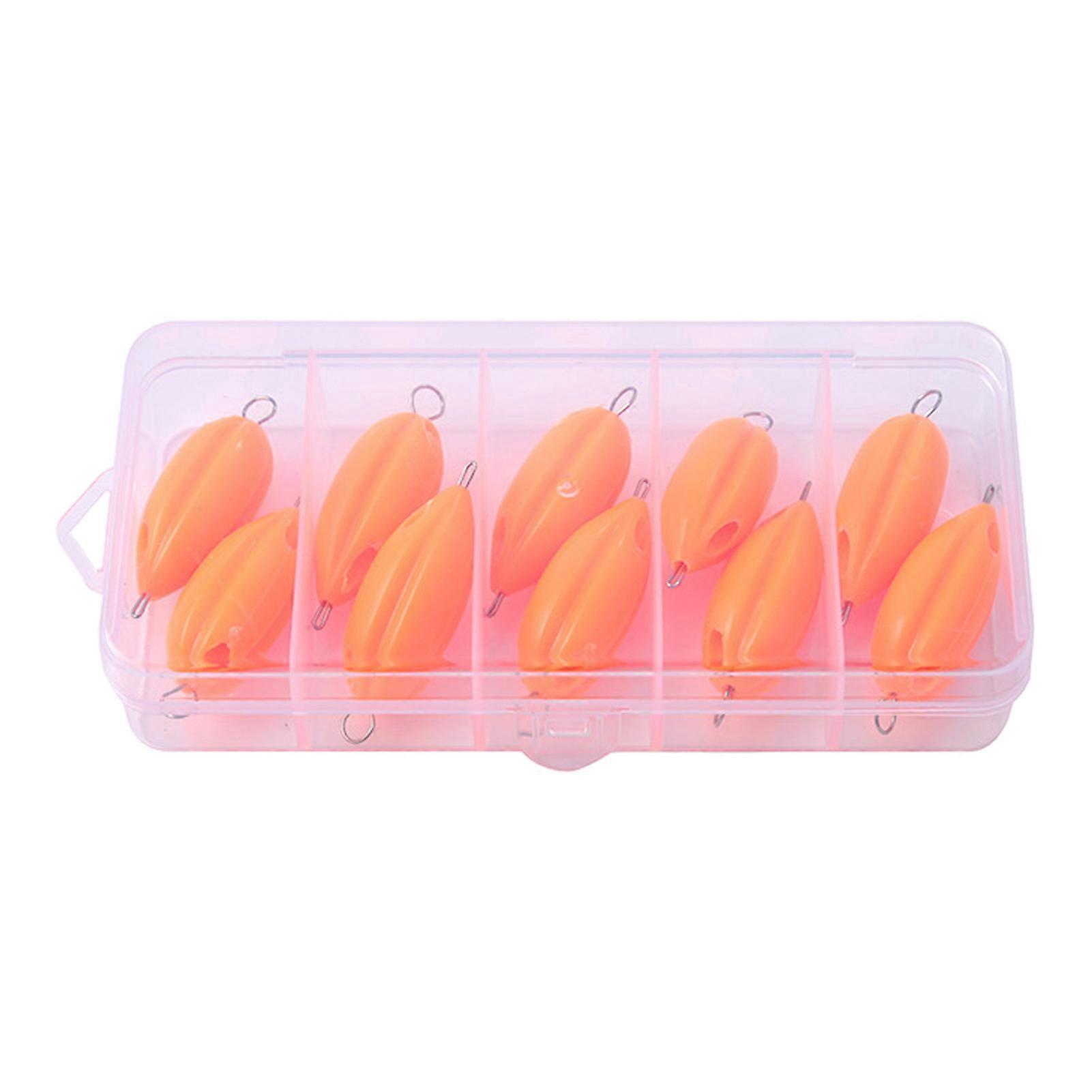 10Pcs/Box 3/3.5/4.2/5.2G Fishing Casting Weight Floating Sinking Booster Improving Casting Skills Fishing Practice Bait Fishing Accessories