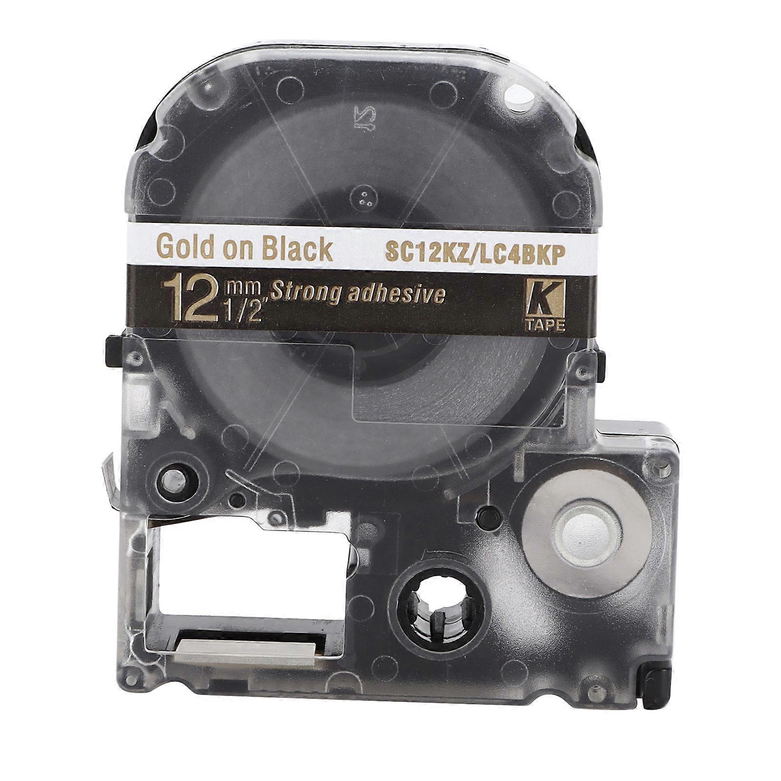 Labeling Tape Corrosion Wear Resistance 12mm Anti Corrosion Label Making for KING JIM Printer
