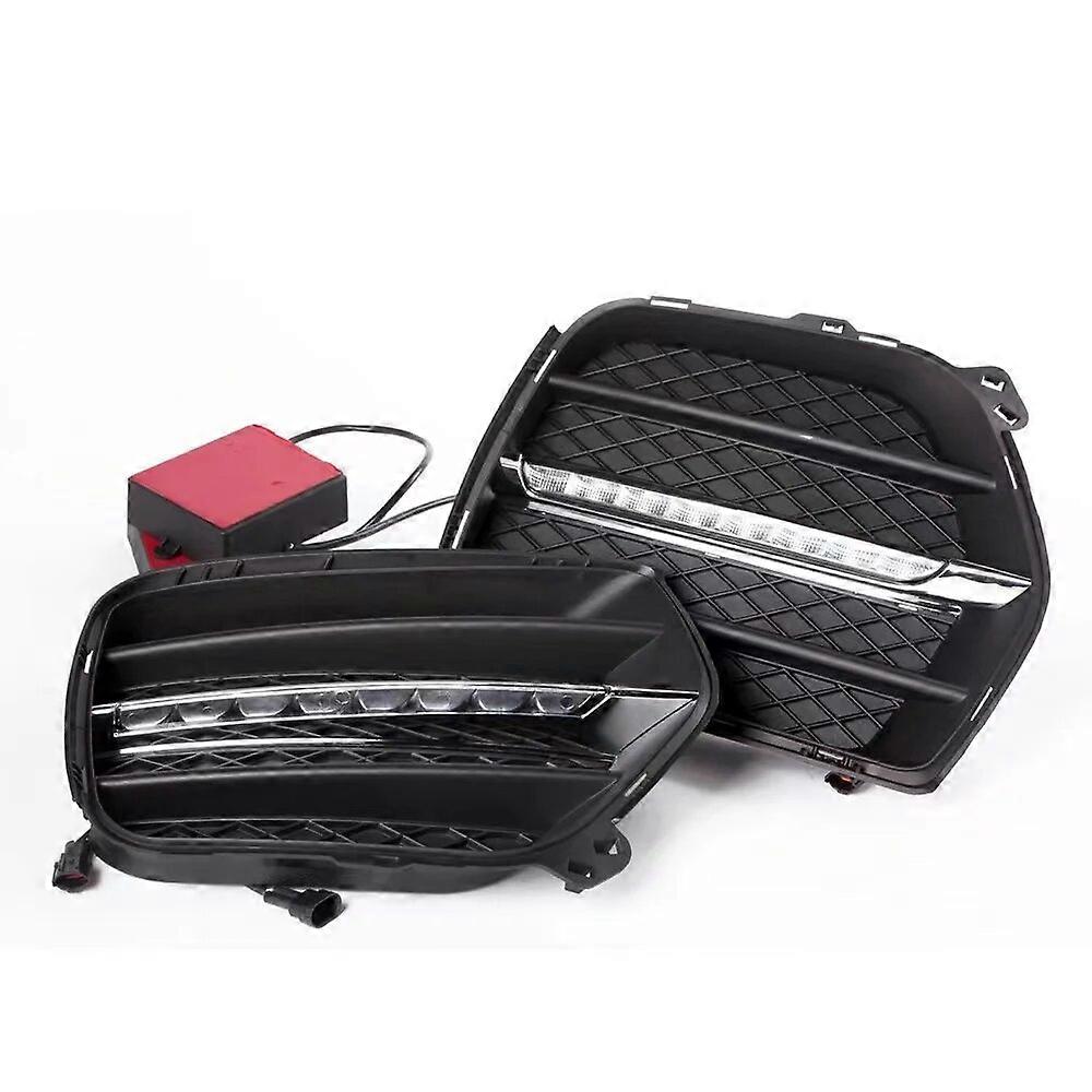 Suitable for BMW X6 E71 2009-2013 DRL LED daytime running fog light turn signal front bumper side vent daytime running light
