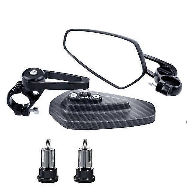 Motorcycle Mirror 7/8" 22mm Moto Handlebar End Side Rearview Mirror For For Kawasaki Z125 Pro Z650 Z750 Z800 Z900 Z1000 Er6n Er6