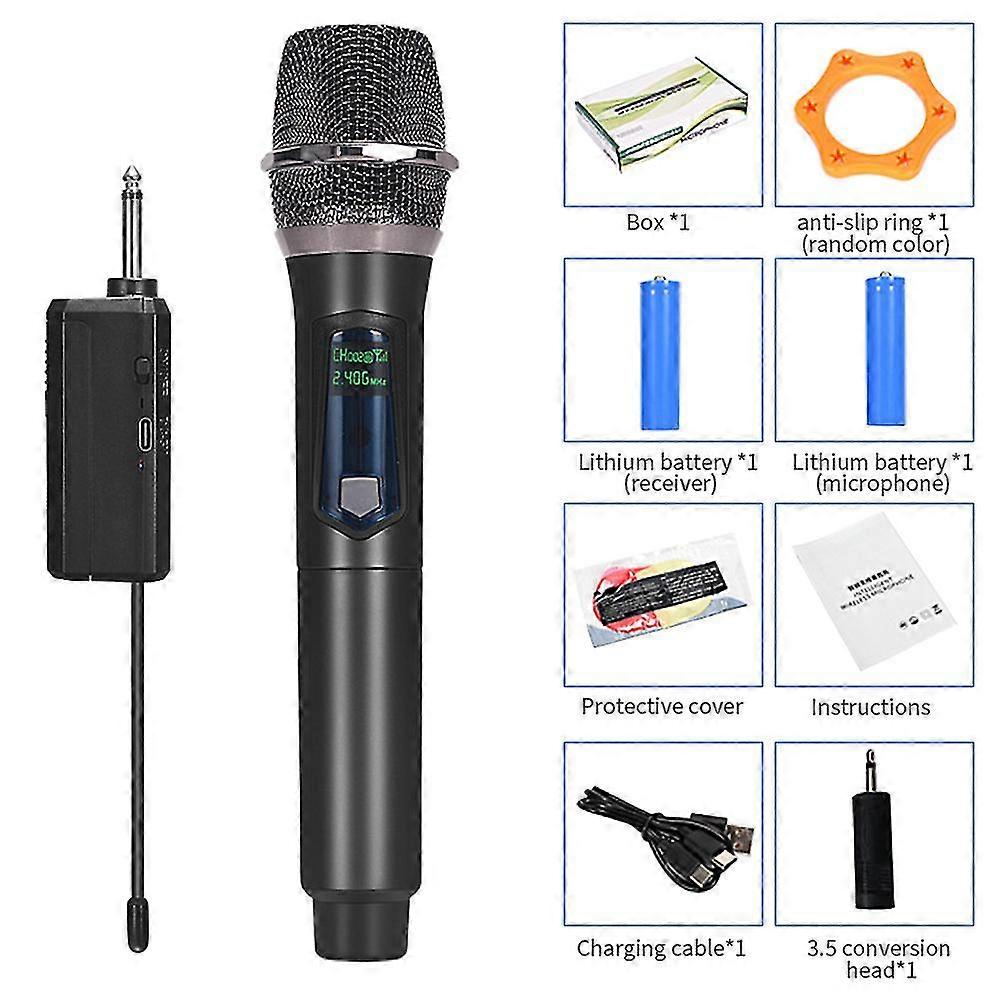 Tooth Compatibd Screen Plug Play Ktv Singing Wireless Microph