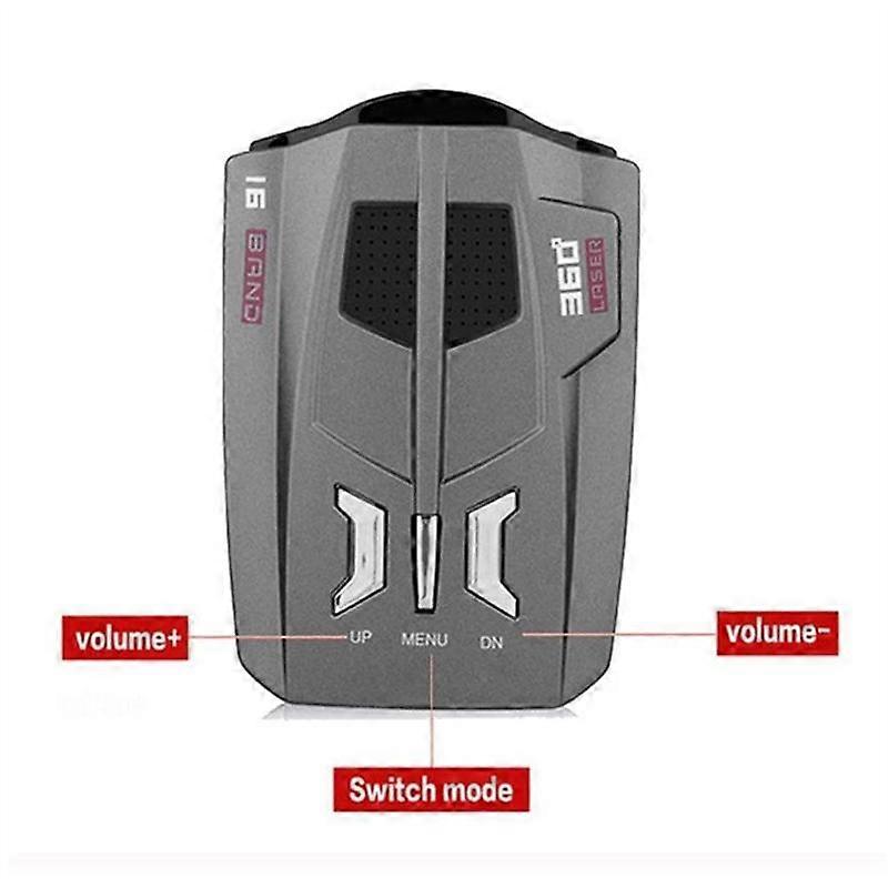 V9 Car Radar Detector English Russian Human Voice Car Vehicle Speed Alert Warning Speed Control X K