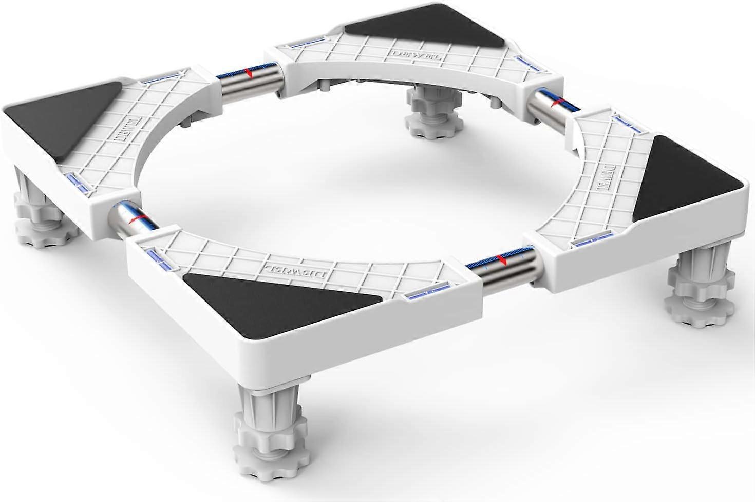 Washing Machine Stand Base for Fridge Washing Machine Dryer Adjustable in Length 50cm-66cm Support Load 300 kg with Noise Reduction Effect