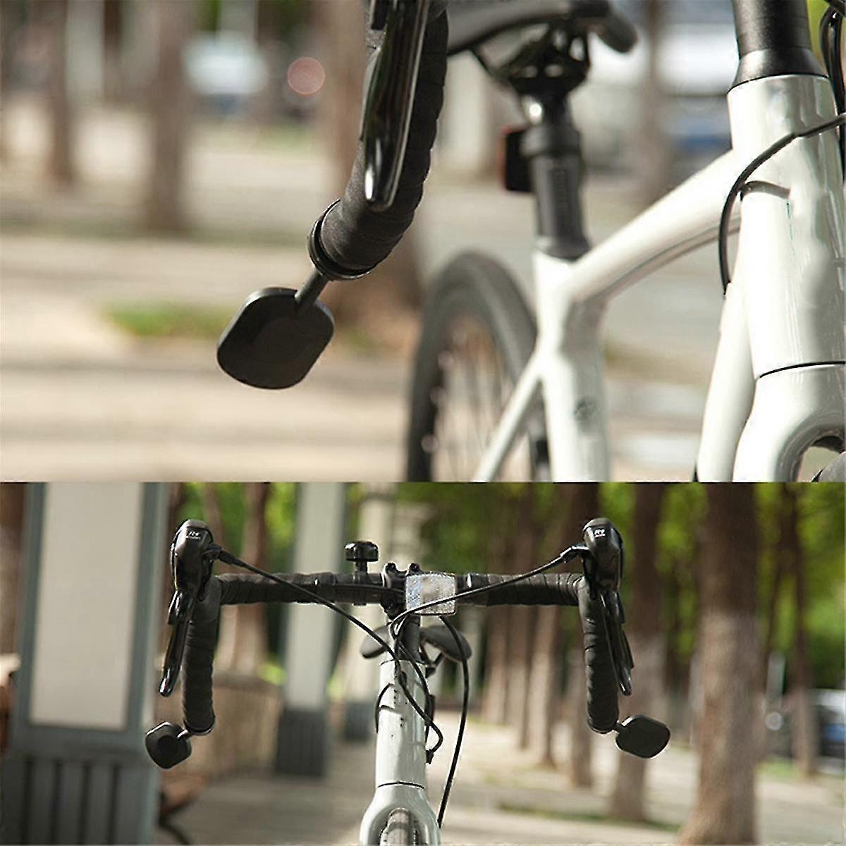Bicycle Rearview Mirror 360 Degrees Adjustable Rotate Road Mirror Cycling Handlebar Retractable Foldable Reflector