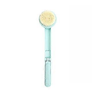 Long Handle Body Brush, Soft Back Exfoliating Bristles, Promote Blood Circulation, Green Folding Brush For Bath, Shower