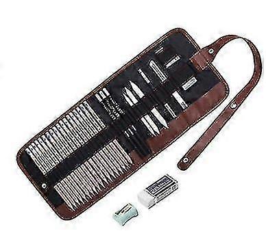 Drawing And Sketching Pencil Set, Complete 29-piece Artist Kit With Graphite And Charcoal Pencils