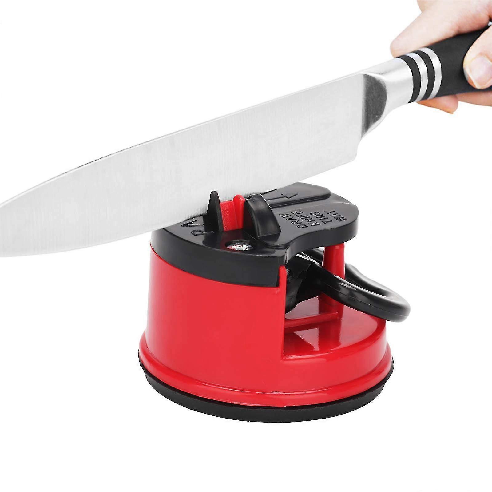 Knife Sharpener Suction Cup Knife Sharpener Safe Manual Knife Sharpening Tool With Power Grip Helps Repair Blades