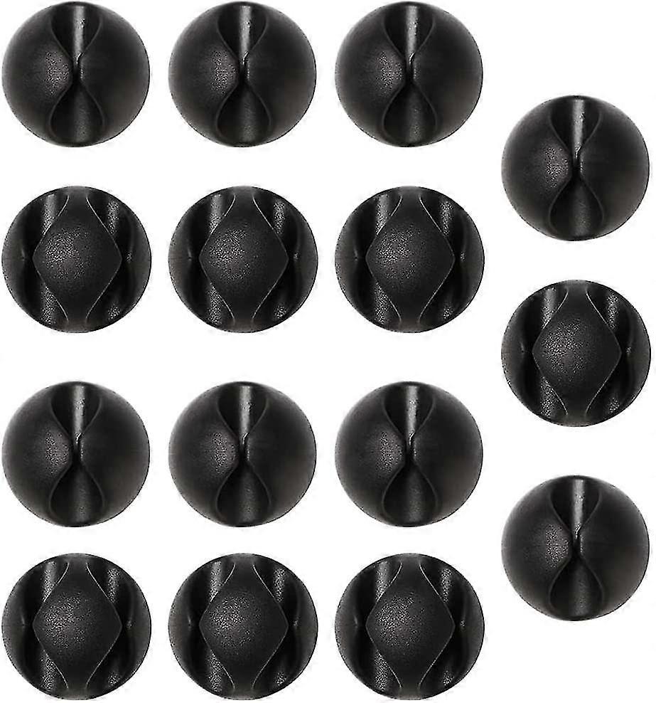 15pcs Cable Clips Holders Tidy Clips Management Desktop Charging Cord Cable