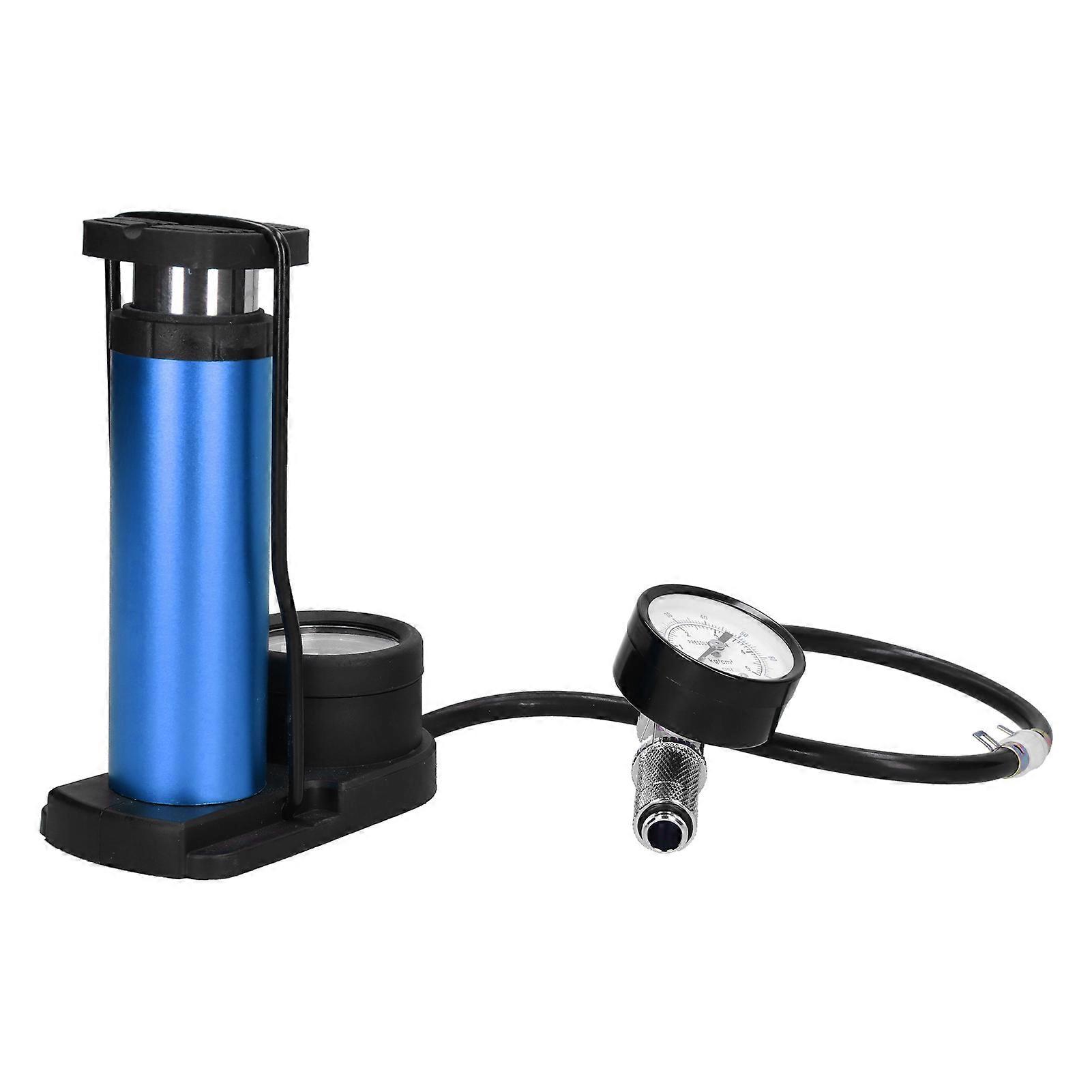Water Leakage Tester Easily Connect Prevent Air Pressure Backflow Double Barometer for Computer Water Cooling SystemBlue YEMMA