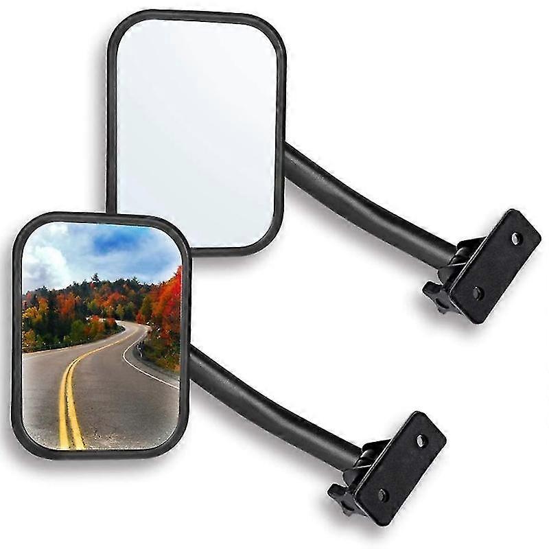 Door Off Mirror For Wrangler Tj Jk Off-road Morror Rectangular Mirrors Side View Mirror, 2 Pack