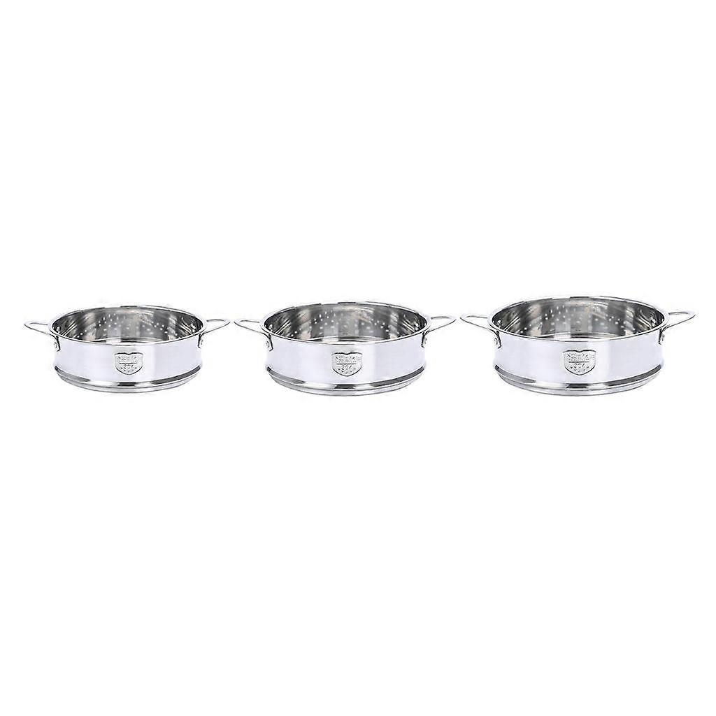 3pcs Vegetable Steamer Basket Inserts  Stainless Steel Cooker Set
