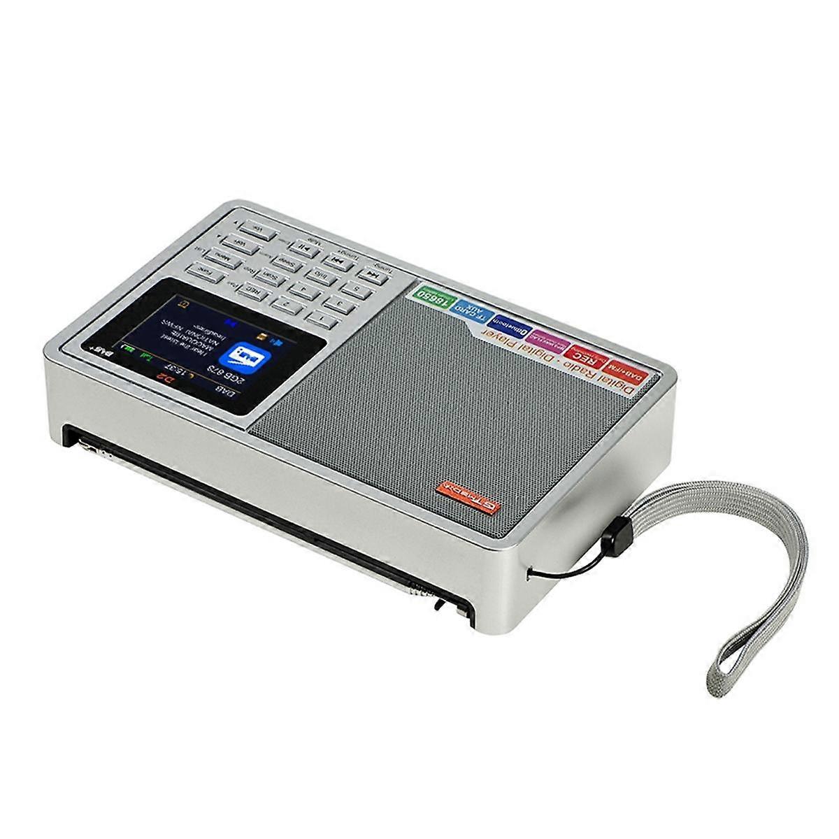 D2 Portable Radio FM/+ Digital Radio with RDS, 2.4Inch LCD Display, 60 ...