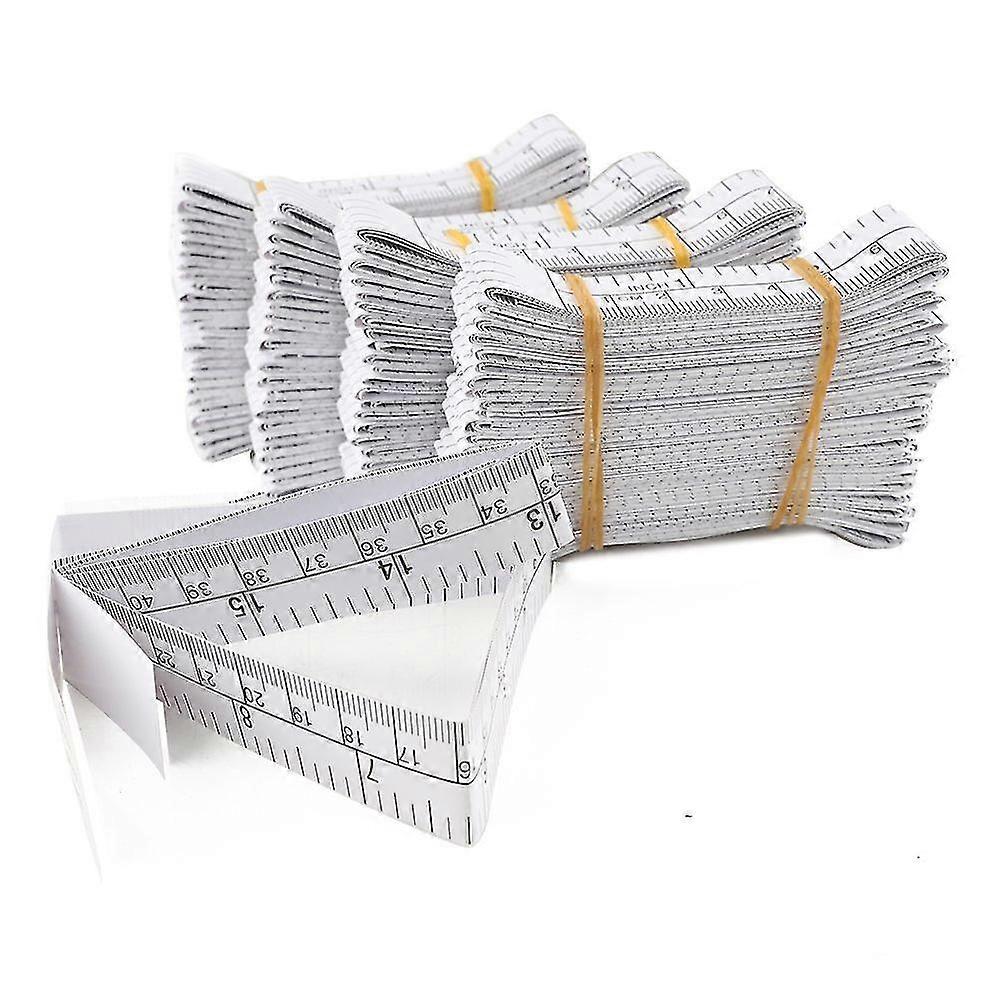 100 Pcs Paper Tapes Measure Disposable Paper Measuring Tapes Double-scale Body Measurement Tapes Flexible Wound Measuring Rulers,hww