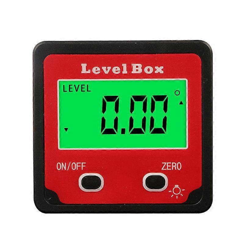 XHX Digital Inclinometer, , LCD and Backlight, Basic Magnetic, with Battery, No Screwdriver Needed, Digital Angle Protractor for Carpentry, Building, 