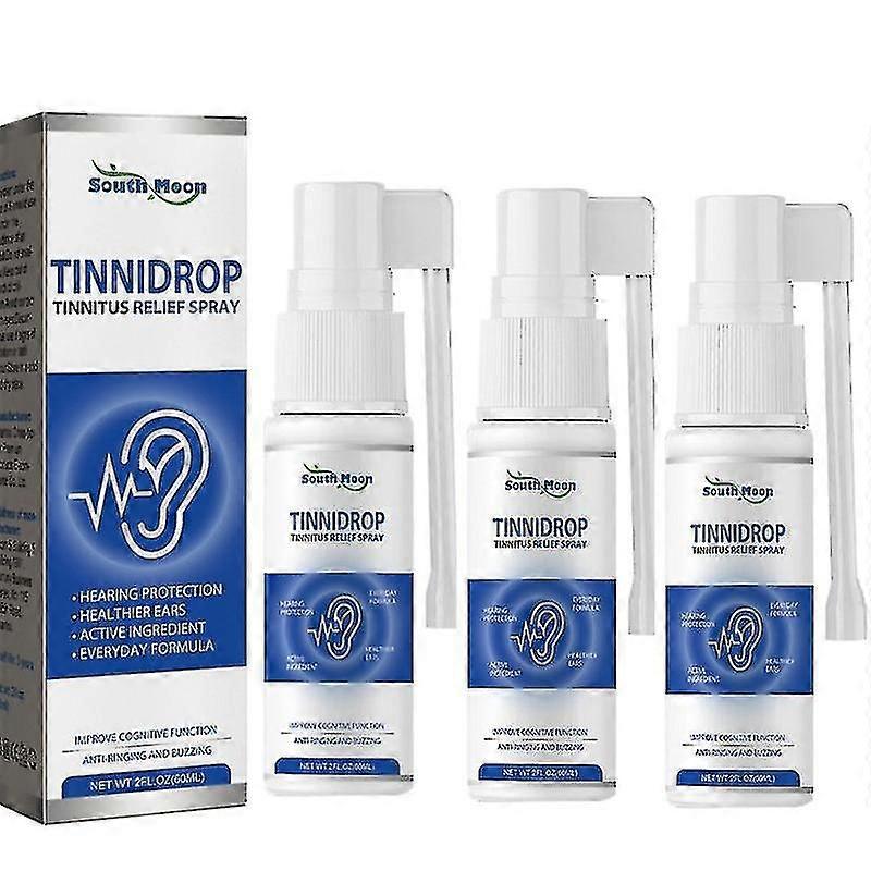 3x 60 مل طنين الأذن الصمم الإغاثة رذاذ تليين مزيل تنظيف الأذن الشمع انسداد قناة الأذن تحسين الاستماع قرحة الأذن تنظيف السائل