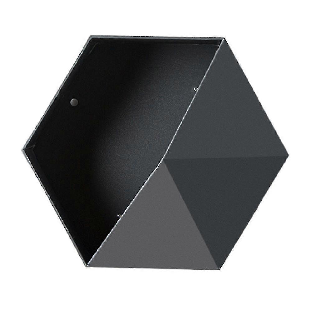 Simple Geometric Wall Floating Hexagonal Storage Shelf