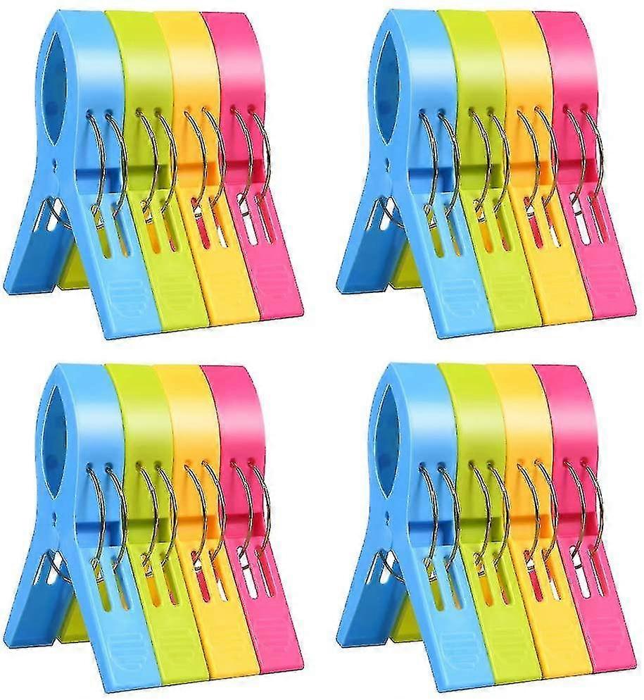 16 قطعة مشابك غسيل كبيرة, مشابك مناشف, مشابك مناشف الشاطئ, مشبك كبير, مشابك مناشف الشاطئ, مناشف, مناشف