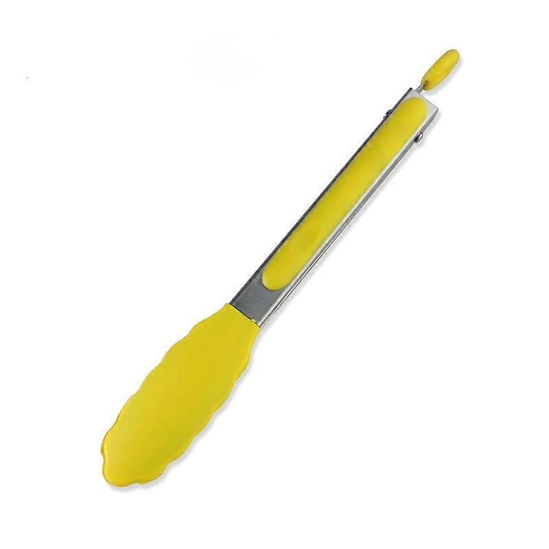 27.5cm Silicone Serving Tongs Set (Yellow)