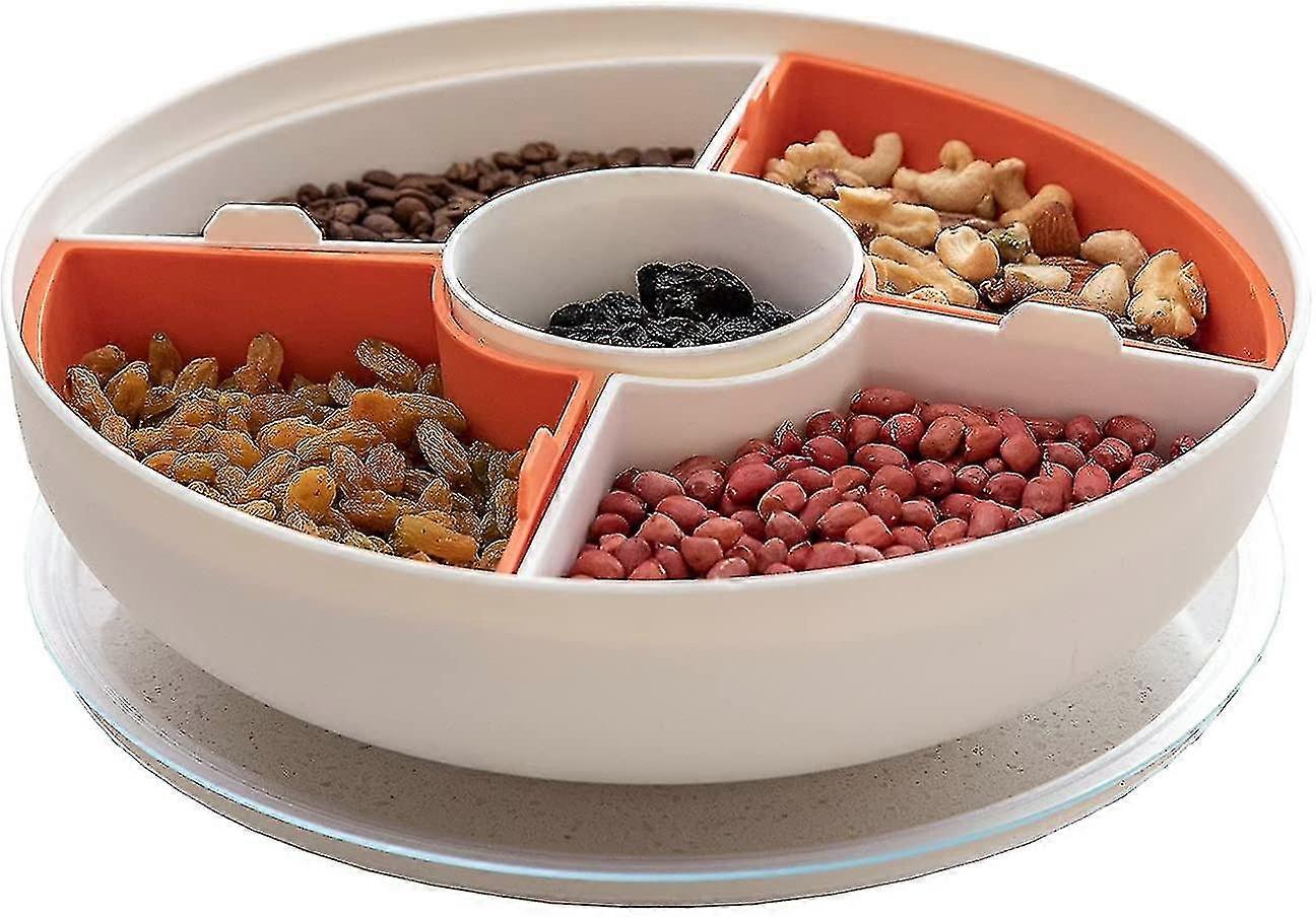 أطباق تقديم مقسمة مع غطاء، أوعية تقديم، صينية متعددة الوظائف