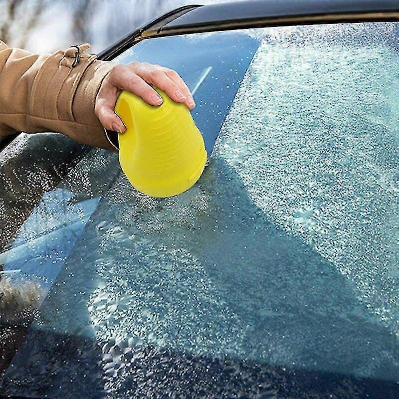 Electric Ice Scraper Windshield Multi-function Car Defroster Snow Removal Tool Yellow