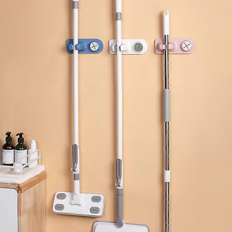 Mop Storage Rack Rag Clip Bathroom Hook Stick Multi-function Hook Bracket Kitchen Broom Hanger Hook Wall Mounted Organize Tools