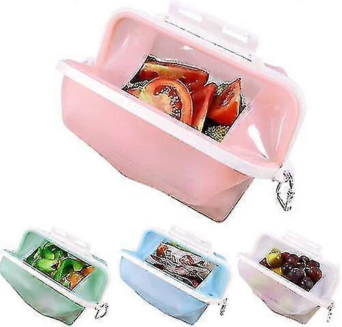 Silicone Collapsible Portable Storage Box,airtight Box With Lid