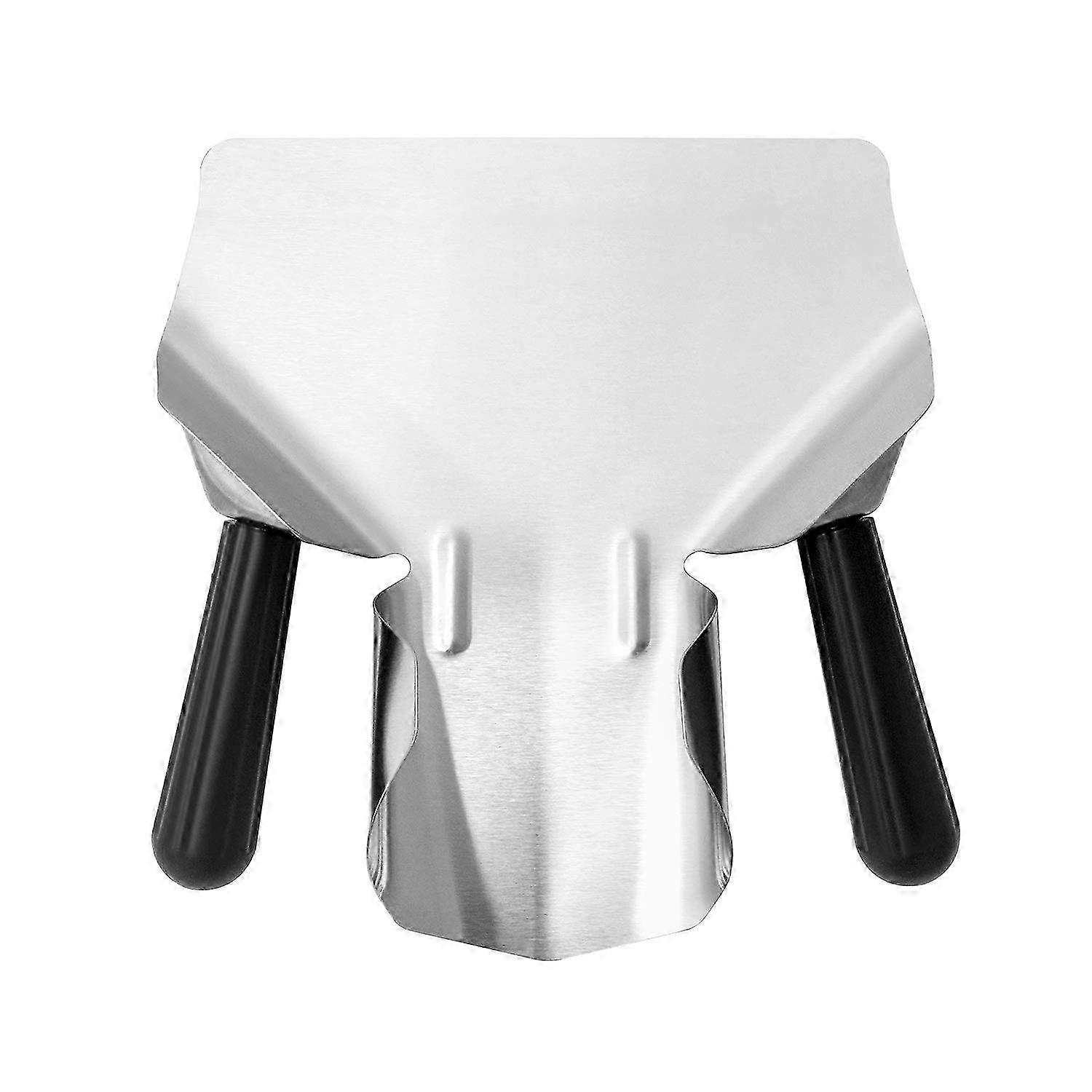 Stainless Steel Popcorn French Fry Scoop , Multi-Function Utility Scoop for Chip Popcorn ect with Double Handles , 230 x 200 mm