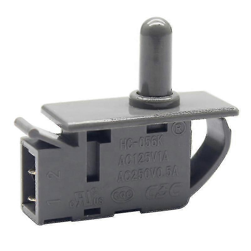 Refrigerator Accessories Door Light Control Normally Closed Push Button Switch (grey) (1pcs)