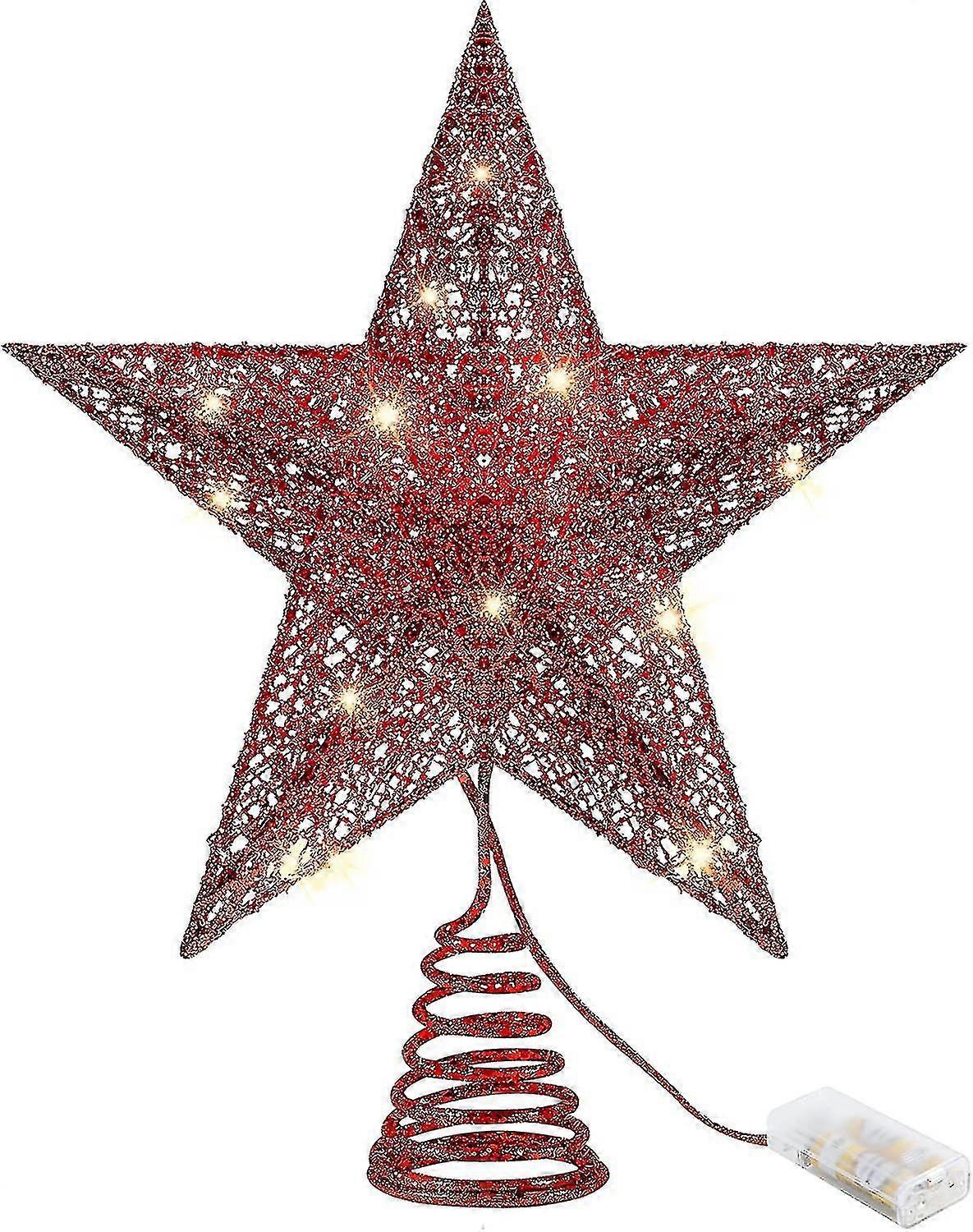 Christmas Tree Topper Star With Led Lights Star Treetop For Christmas