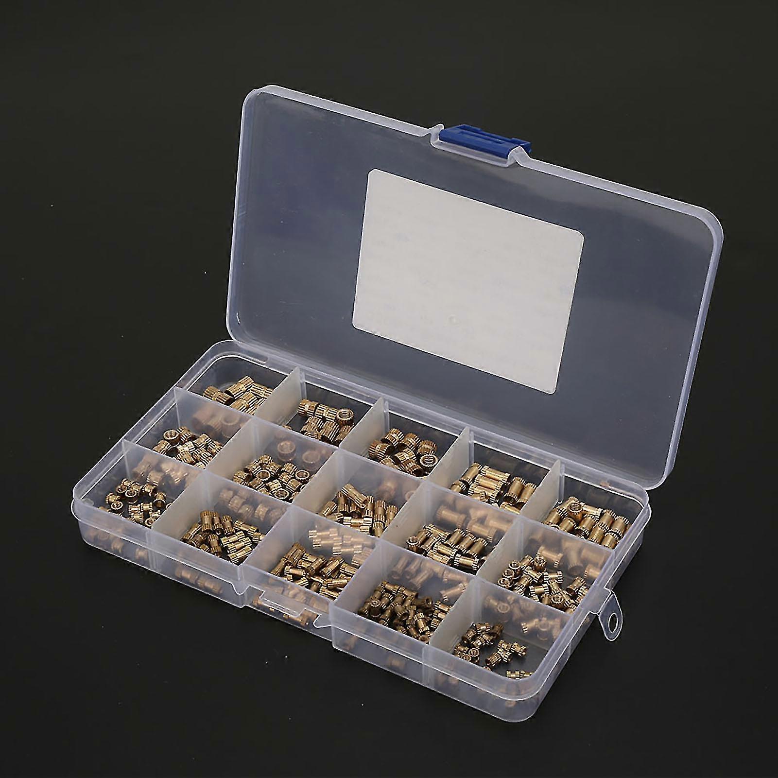 Brass Insert Nut Kit - 330pcs M2 M3 M4 M5 | Knurl Isolation Column