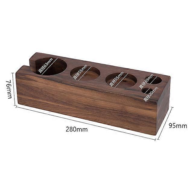 Walnut Wood Coffee Filter Tamper Holder Espresso Tamper Mat Stand Coffee Maker Support Base Rack Coffee Accessories for Barista