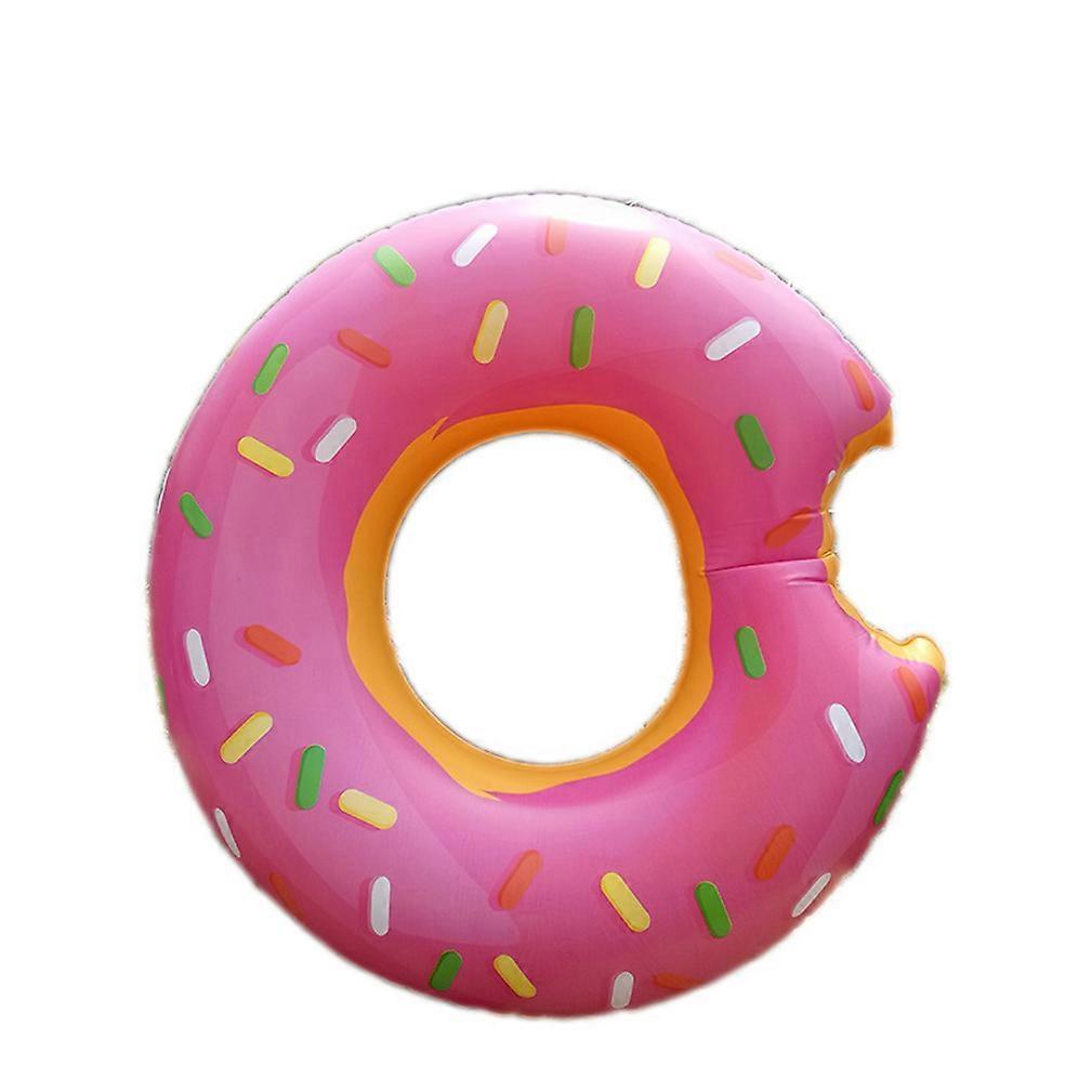 Pink Donut Swimming Ring Inflatable Pool Float for Adults