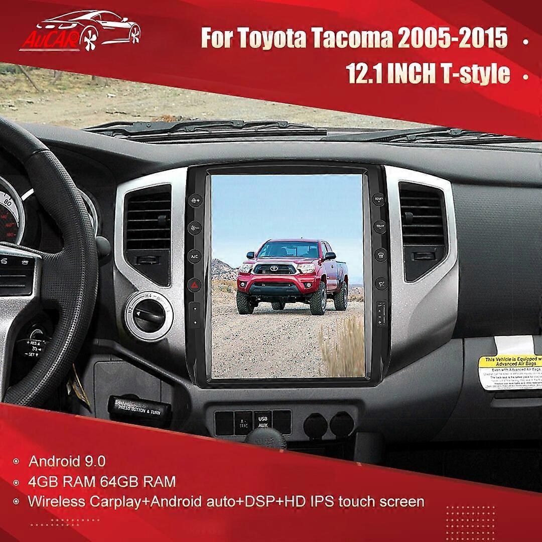 Toyota Tacoma 2005-2015 Android Radio Pääyksikkö multimedia Auto GPS navigointi Stereo Android 9.0 4 + 64GB T-Style 12.1 ' ' KIINTOLEVY
