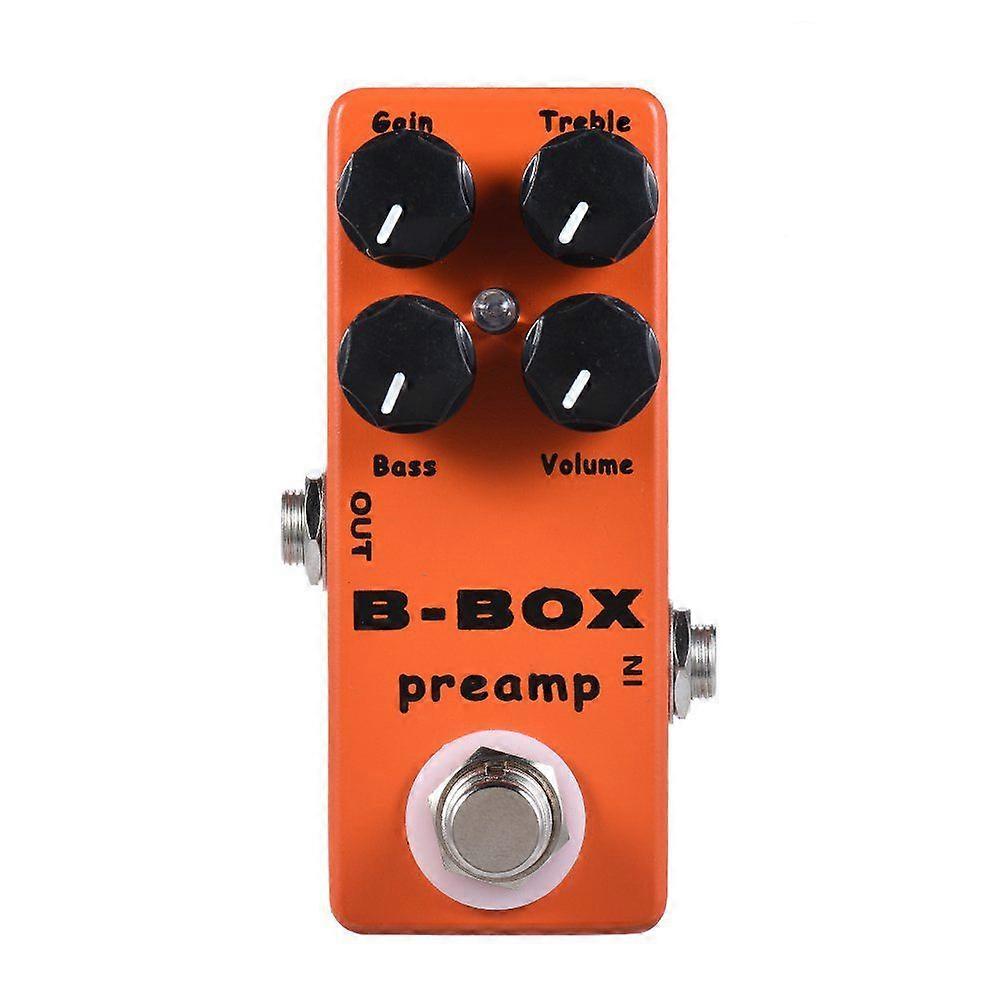 B-Box E-Gitarre Preamp Overdrive Effektpedal Vollmetall True Bypass