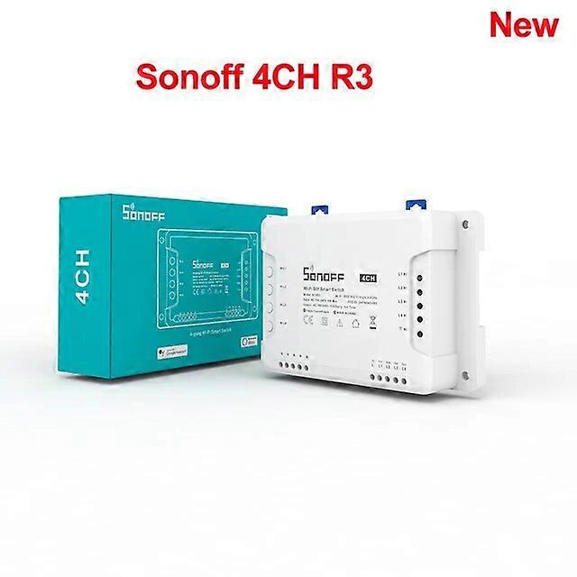 Water Timers 4CH/PRO R3 Smart Wifi Switch Smart Home 4 Gang Interlock self-locking Inching Lock Mode Smart RF Switch Work With Alexa