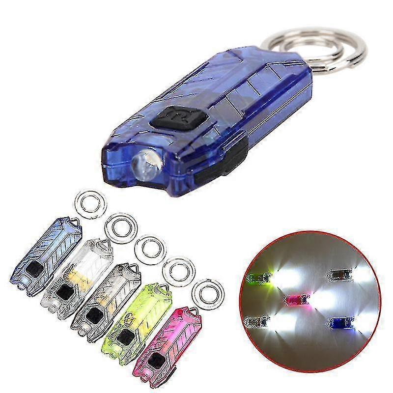 Led Light Keychain Usb Torch Led Lights Key 45lm Mini Flashlight Rechargeable Tube LED Lamp