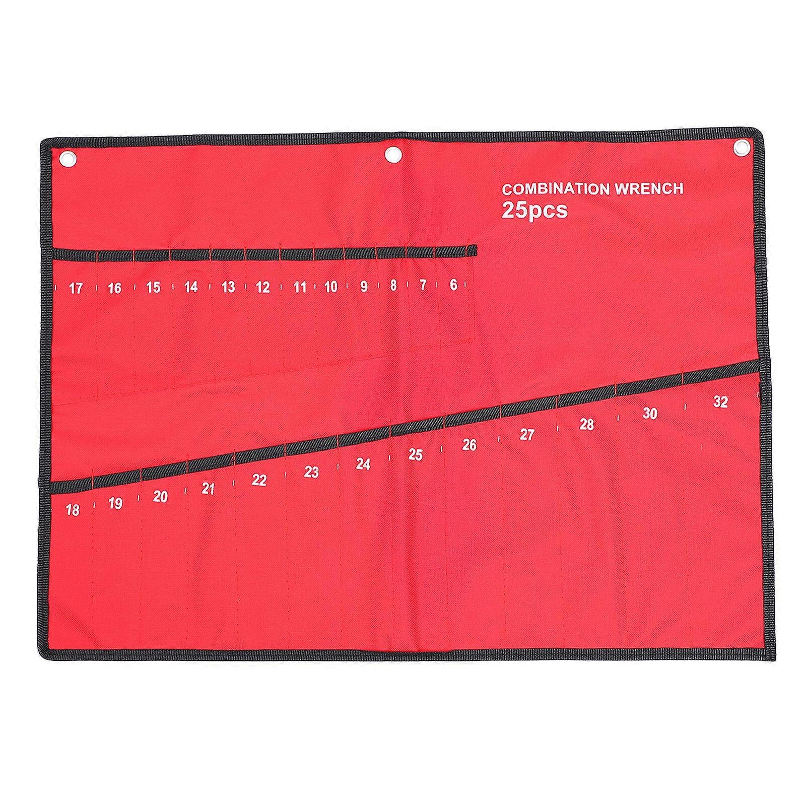 Repair Tools Storage Bundle Bag Canvas Spanner Holder Wrench Organizer Pouch